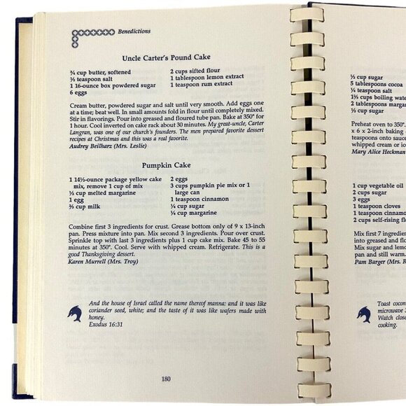 The Jubilee Of Our Many Blessings Cookbook Highland Park UMC 1991 Spiral Bound - Picture 9 of 11